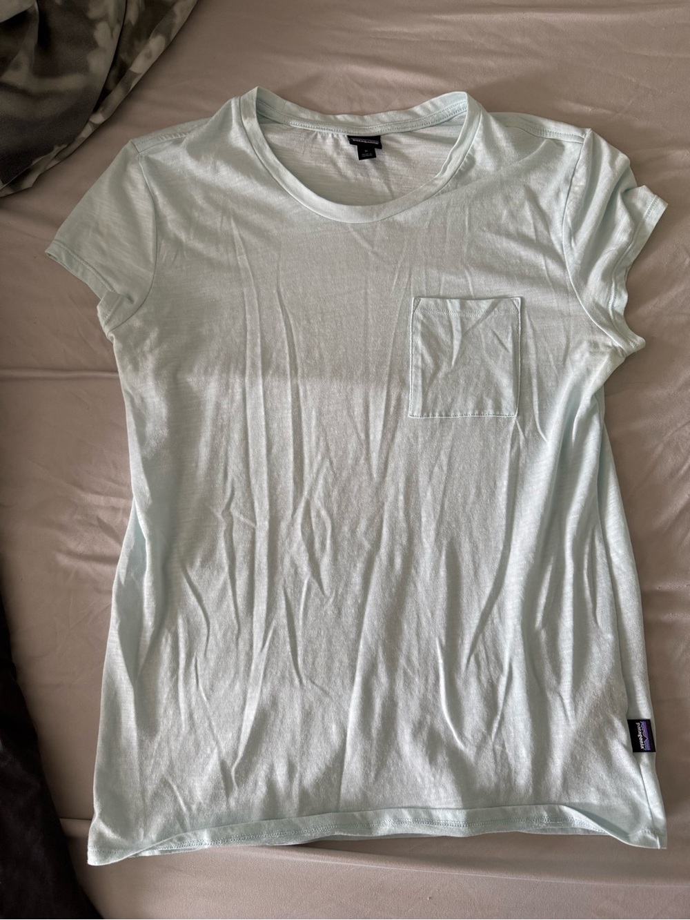 Patagonia Women's Light Mint Crewneck Pocket Tee - Short Sleeve